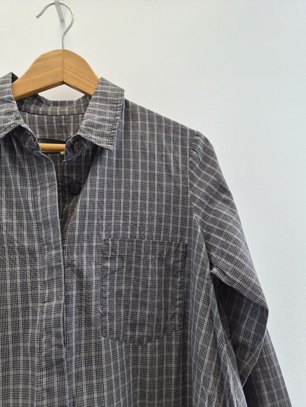 Luukaa Dark Academia Grunge Plaid Grid Tunic Shirt Dress Imagine Peace Size 8 - Picture 8 of 16